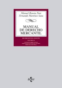 Manual de Derecho Mercantil | 9788430955145 | Broseta Pont, Manuel/Martínez Sanz, Fernando | Llibres Parcir | Llibreria Parcir | Llibreria online de Manresa | Comprar llibres en català i castellà online