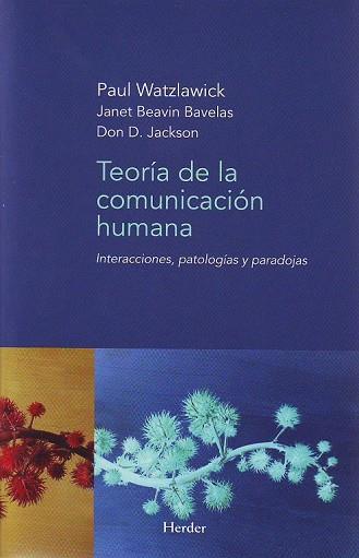 TEORIA DE LA COMUNICACION HUMANA | 9788425412059 | WATZLAWICK | Llibres Parcir | Llibreria Parcir | Llibreria online de Manresa | Comprar llibres en català i castellà online