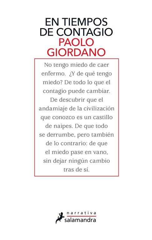 EN TIEMPOS DE CONTAGIO | 9788418107542 | GIORDANO, PAOLO | Llibres Parcir | Llibreria Parcir | Llibreria online de Manresa | Comprar llibres en català i castellà online