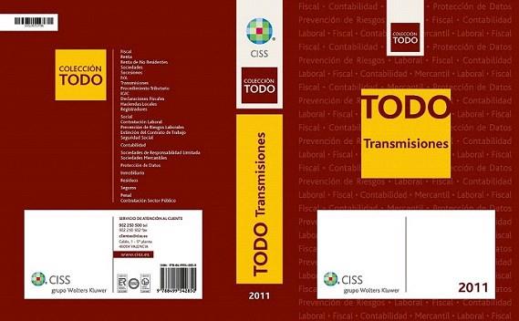 TODO TRANSMISIONES 2011 | 9788499542850 | Llibres Parcir | Llibreria Parcir | Llibreria online de Manresa | Comprar llibres en català i castellà online