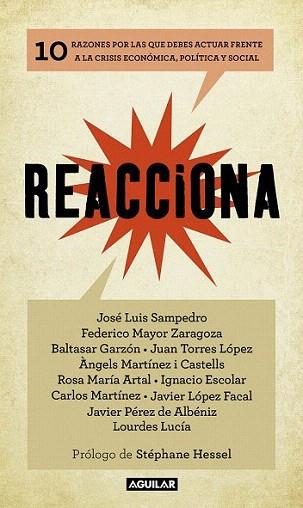 REACCIONA 10 razones actuar frente crisis economica | 9788403102002 | SAMPEDDRO MAYOR ZARAGOZA | Llibres Parcir | Librería Parcir | Librería online de Manresa | Comprar libros en catalán y castellano online