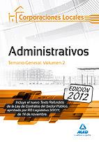 Administrativos de las Corporaciones Locales. Temario General. Volumen II | 9788467680225 | VV AA | Llibres Parcir | Llibreria Parcir | Llibreria online de Manresa | Comprar llibres en català i castellà online