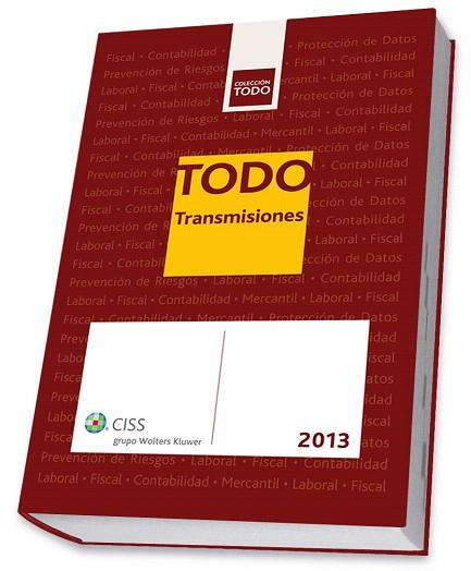 TODO TRANSMISIONES 2013 | 9788499545486 | JUÁREZ NAVARRO, JAVIER MÁXIMO | Llibres Parcir | Librería Parcir | Librería online de Manresa | Comprar libros en catalán y castellano online