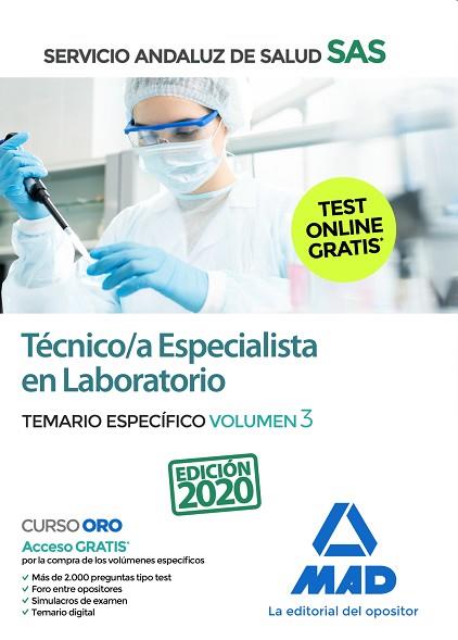 TÉCNICO/A ESPECIALISTA EN LABORATORIO DEL SERVICIO ANDALUZ DE SALUD. TEMARIO ESP | 9788414235958 | 7 EDITORES / SILVA GARCÍA, CARMEN / GARCÍA BERMEJO, Mª JOSÉ | Llibres Parcir | Llibreria Parcir | Llibreria online de Manresa | Comprar llibres en català i castellà online