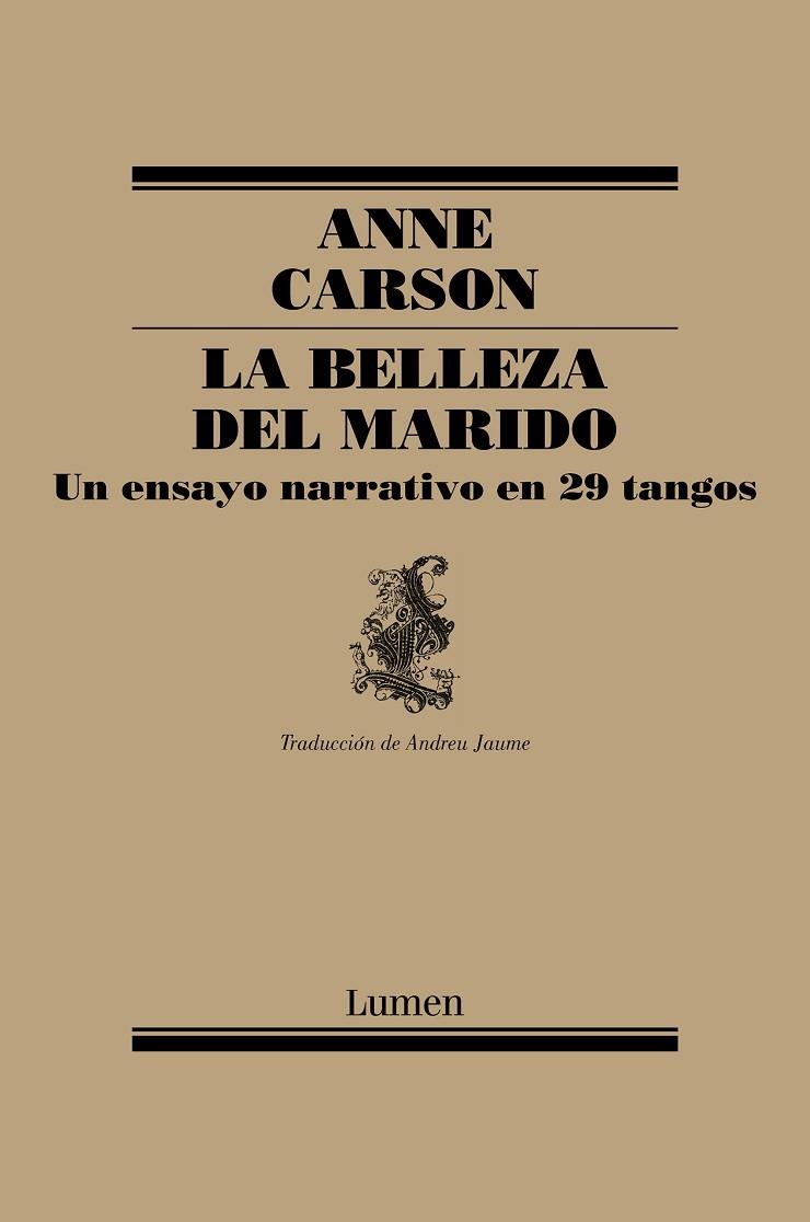 LA BELLEZA DEL MARIDO | 9788426407184 | CARSON, ANNE | Llibres Parcir | Llibreria Parcir | Llibreria online de Manresa | Comprar llibres en català i castellà online