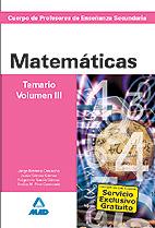 VOL 3 MATEMATICAS TEMARIO | 9788466579315 | Llibres Parcir | Llibreria Parcir | Llibreria online de Manresa | Comprar llibres en català i castellà online