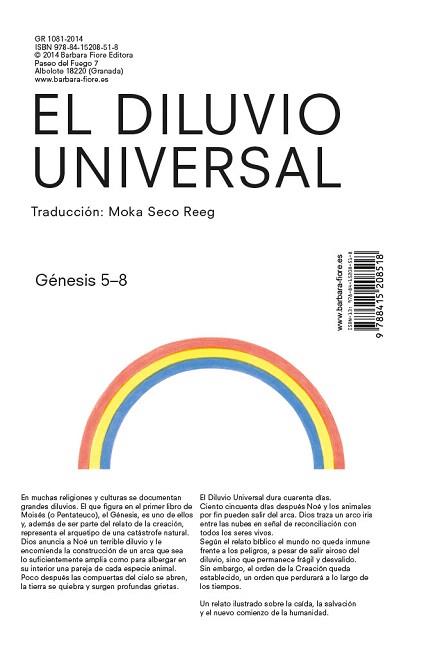 EL DILUVIO UNIVERSAL (GENESIS 5-8 ILUSTRADO) | 9788415208518 | Llibres Parcir | Llibreria Parcir | Llibreria online de Manresa | Comprar llibres en català i castellà online