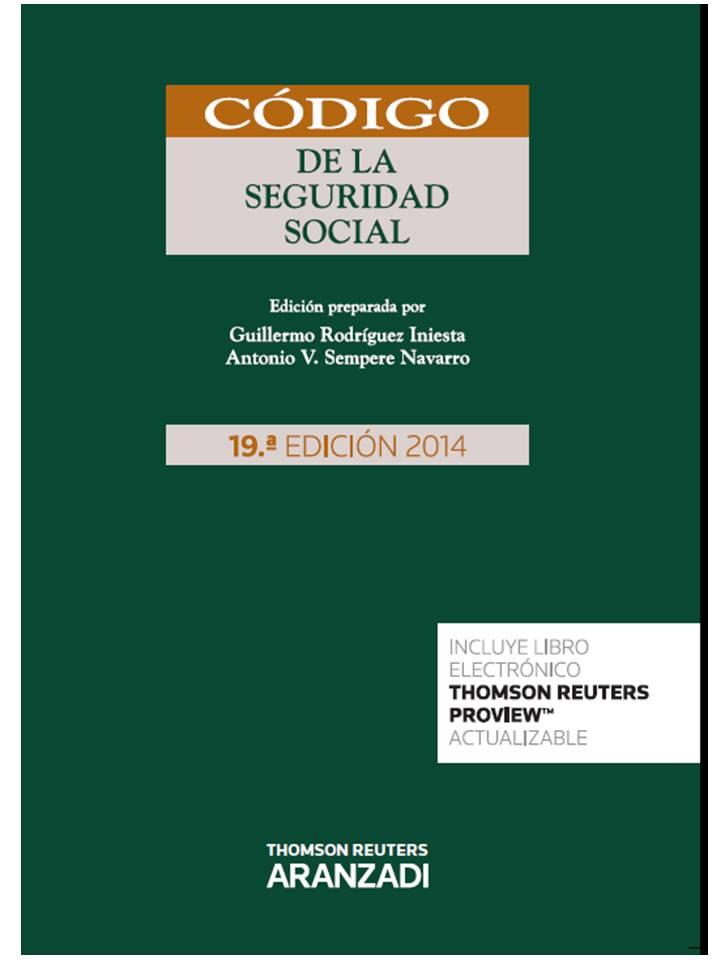 CÓDIGO DE LA SEGURIDAD SOCIAL (PAPEL + E-BOOK) | 9788490593943 | RODRÍGUEZ INIESTA, GUILLERMO/SEMPERE NAVARRO, ANTONIO V. | Llibres Parcir | Llibreria Parcir | Llibreria online de Manresa | Comprar llibres en català i castellà online