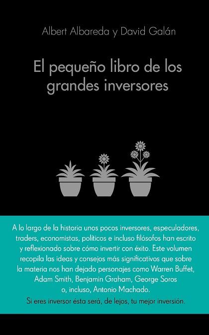 EL PEQUEÑO LIBRO DE LOS GRANDES INVERSORES | 9788416253517 | ALBERT ALBAREDA/DAVID GALÁN | Llibres Parcir | Llibreria Parcir | Llibreria online de Manresa | Comprar llibres en català i castellà online