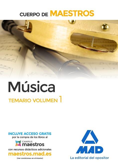 CUERPO DE MAESTROS MúSICA. TEMARIO VOLUMEN 1 | 9788414203507 | CENTRO DE ESTUDIOS VECTOR, S.L. | Llibres Parcir | Llibreria Parcir | Llibreria online de Manresa | Comprar llibres en català i castellà online