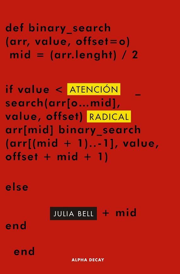 ATENCION RADICAL | 9788412290196 | BELL, JULIA | Llibres Parcir | Llibreria Parcir | Llibreria online de Manresa | Comprar llibres en català i castellà online