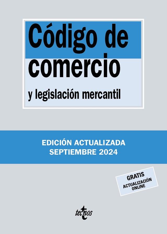 CÓDIGO DE COMERCIO | 9788430990870 | EDITORIAL TECNOS | Llibres Parcir | Llibreria Parcir | Llibreria online de Manresa | Comprar llibres en català i castellà online