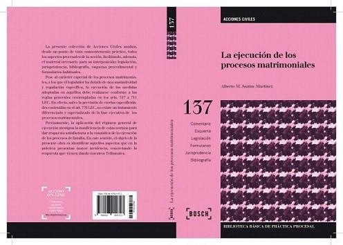 La ejecución de los procesos matrimoniales | 9788497909723 | Santos Martínez, Alberto Manuel | Llibres Parcir | Llibreria Parcir | Llibreria online de Manresa | Comprar llibres en català i castellà online