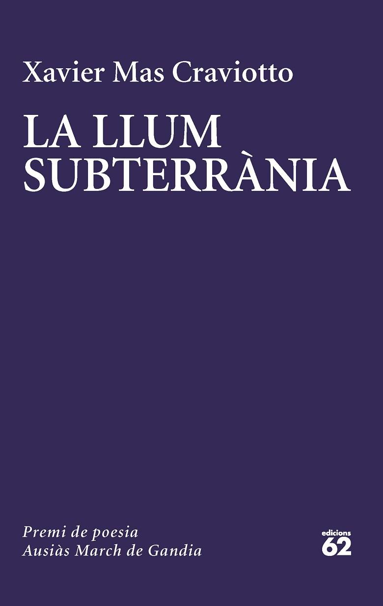 LA LLUM SUBTERRÀNIA | 9788429780741 | MAS CRAVIOTTO, XAVIER | Llibres Parcir | Llibreria Parcir | Llibreria online de Manresa | Comprar llibres en català i castellà online