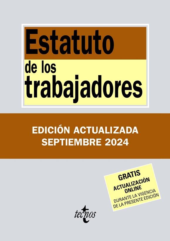 ESTATUTO DE LOS TRABAJADORES | 9788430990924 | EDITORIAL TECNOS | Llibres Parcir | Llibreria Parcir | Llibreria online de Manresa | Comprar llibres en català i castellà online