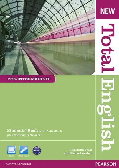 NEW TOTAL ENGLISH PRE-INTERMEDIATE STUDENTS' BOOK WITH ACTIVE BOOK PACK | 9781408267202 | HALL, DIANE | Llibres Parcir | Llibreria Parcir | Llibreria online de Manresa | Comprar llibres en català i castellà online