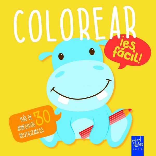 COLOREAR ¡ES FÁCIL! HIPOPÓTAMO | 9788408166344 | YOYO | Llibres Parcir | Llibreria Parcir | Llibreria online de Manresa | Comprar llibres en català i castellà online