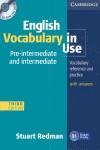 ENGLISH VOCABULARY IN USE PRE INTERM + KEY | 9780521149891 | REDMAN | Llibres Parcir | Llibreria Parcir | Llibreria online de Manresa | Comprar llibres en català i castellà online