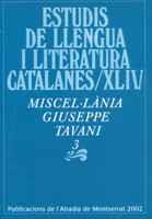 MISCEL,LANIA GIUSEPPE TAVANI | 9788484153337 | ESTUDIS LLENGUA | Llibres Parcir | Llibreria Parcir | Llibreria online de Manresa | Comprar llibres en català i castellà online