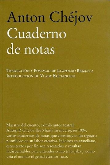 CUADERNO DE NOTAS | 9788483930489 | CHEJOV ANTON | Llibres Parcir | Llibreria Parcir | Llibreria online de Manresa | Comprar llibres en català i castellà online