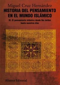 Historia del pensamiento en el mundo islámico, III | 9788420665849 | Cruz Hernández, Miguel | Llibres Parcir | Llibreria Parcir | Llibreria online de Manresa | Comprar llibres en català i castellà online