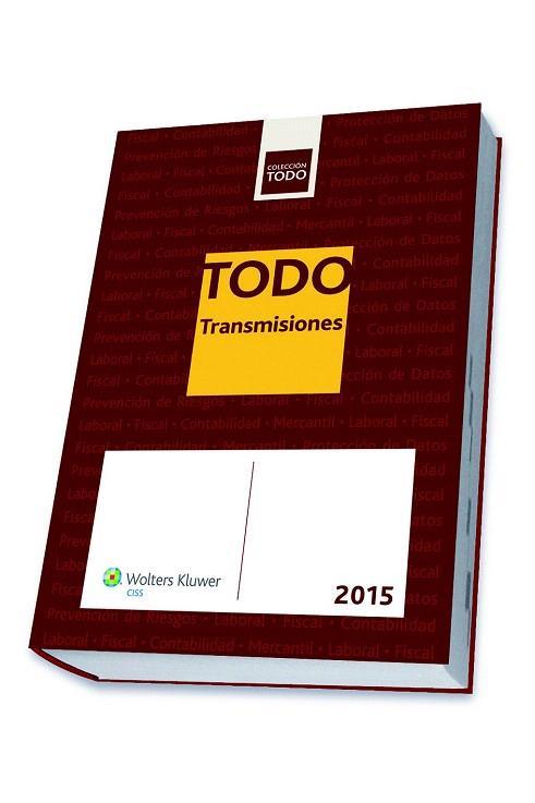 TODO TRANSMISIONES 2015 | 9788499546513 | JUÁREZ NAVARRO, JAVIER MÁXIMO | Llibres Parcir | Librería Parcir | Librería online de Manresa | Comprar libros en catalán y castellano online