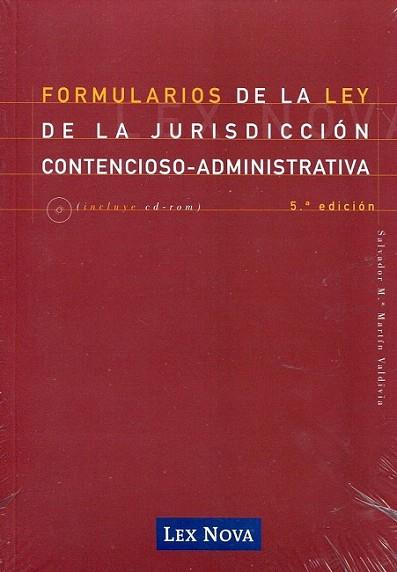 Formularios de la Ley de la Jurisdicción Contencioso-Administrativo | 9788498983135 | Martín Valdivia, Salvador María | Llibres Parcir | Librería Parcir | Librería online de Manresa | Comprar libros en catalán y castellano online