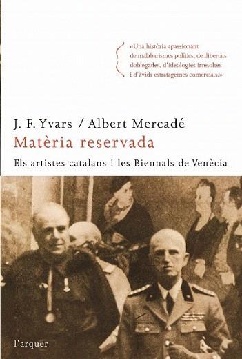 MATERIA RESERVADA | 9788466410205 | YVARS J F MERCADE ALBERT | Llibres Parcir | Llibreria Parcir | Llibreria online de Manresa | Comprar llibres en català i castellà online