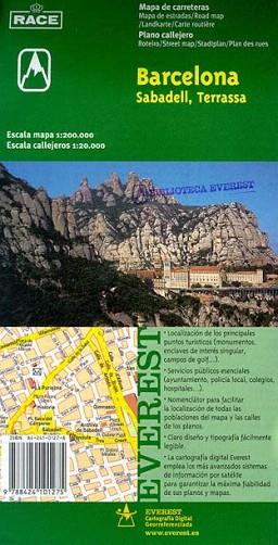 BARCELONA SABADELL TERRASSA MAPA CARRETERAS PLANO CALLEJERO | 9788424101275 | RACE EVEREST | Llibres Parcir | Llibreria Parcir | Llibreria online de Manresa | Comprar llibres en català i castellà online