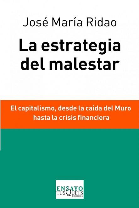 LA ESTRATEGIA DEL MALESTAR | 9788483838037 | JOSÉ MARÍA RIDAO | Llibres Parcir | Llibreria Parcir | Llibreria online de Manresa | Comprar llibres en català i castellà online