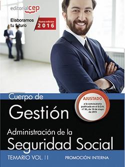 CUERPO DE GESTIÓN DE LA ADMINISTRACIÓN DE LA SEGURIDAD SOCIAL (PROMOCIÓN INTERNA | 9788468169354 | EDITORIAL CEP, S.L. | Llibres Parcir | Llibreria Parcir | Llibreria online de Manresa | Comprar llibres en català i castellà online