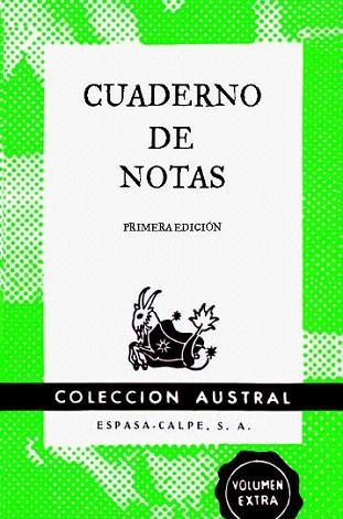 Cuaderno de notas verde 9x14cm | 9788467008395 | Espasa Calpe | Llibres Parcir | Librería Parcir | Librería online de Manresa | Comprar libros en catalán y castellano online