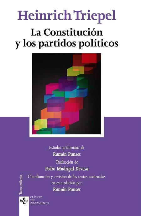 LA CONSTITUCIÓN Y LOS PARTIDOS POLÍTICOS | 9788430965502 | TRIEPEL, HEINRICH | Llibres Parcir | Llibreria Parcir | Llibreria online de Manresa | Comprar llibres en català i castellà online