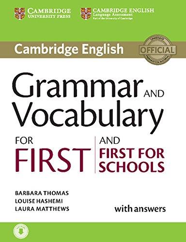 GRAMMAR AND VOCABULARY FOR FIRST AND FIRST FOR SCHOOLS BOOK WITH ANSWERS AND AUD | 9781107481060 | BARBARA THOMAS, LOUISE HASHEMI, LAURA MATTHEWS | Llibres Parcir | Librería Parcir | Librería online de Manresa | Comprar libros en catalán y castellano online