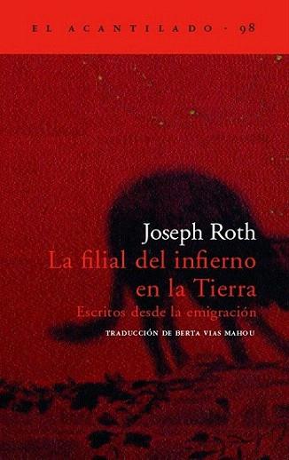 LA FILIAL DEL INFIERNO EN LA TIERRA | 9788496136724 | ROTH | Llibres Parcir | Llibreria Parcir | Llibreria online de Manresa | Comprar llibres en català i castellà online