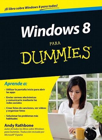 Windows 8 para Dummies | 9788432900778 | Andy Rathbone | Llibres Parcir | Llibreria Parcir | Llibreria online de Manresa | Comprar llibres en català i castellà online