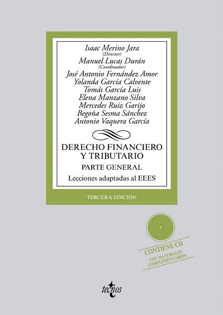 DERECHO FINANCIERO Y TRIBUTARIO | 9788430959402 | MERINO  JARA, ISAAC/LUCAS DURÁN, MANUEL/FERNÁNDEZ AMOR, JOSÉ ANTONIO/GARCÍA CALVENTE, YOLANDA/GARCÍA | Llibres Parcir | Llibreria Parcir | Llibreria online de Manresa | Comprar llibres en català i castellà online