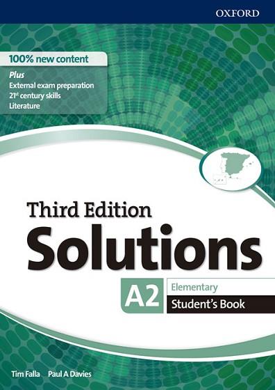 SOLUTIONS 3RD EDITION ELEMENTARY. STUDENT'S BOOK | 9780194523639 | FALLA, TIM / DAVIES, PAUL A. | Llibres Parcir | Llibreria Parcir | Llibreria online de Manresa | Comprar llibres en català i castellà online