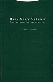 ACOTACIONES HERMENEUTICAS | 9788481645026 | GADAMER | Llibres Parcir | Librería Parcir | Librería online de Manresa | Comprar libros en catalán y castellano online