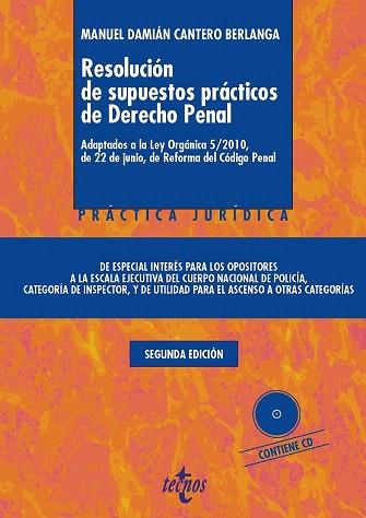 RESOLUCIÓN DE SUPUESTOS PRÁCTICOS DE DERECHO PENAL | 9788430960859 | CANTERO BERLANGA, MANUEL DAMIÁN | Llibres Parcir | Llibreria Parcir | Llibreria online de Manresa | Comprar llibres en català i castellà online