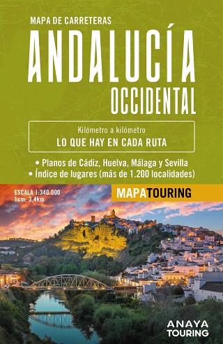 MAPA DE CARRETERAS DE ANDALUCÍA OCCIDENTAL (DESPLEGABLE), ESCALA 1:340.000 | 9788491588580 | ANAYA TOURING | Llibres Parcir | Llibreria Parcir | Llibreria online de Manresa | Comprar llibres en català i castellà online