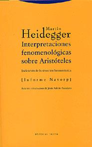 INTERPRETACIONES FENOMENOLOGICAS SOBRE ARISTOTELES | 9788481645521 | HEIDEGGER MARTIN | Llibres Parcir | Llibreria Parcir | Llibreria online de Manresa | Comprar llibres en català i castellà online