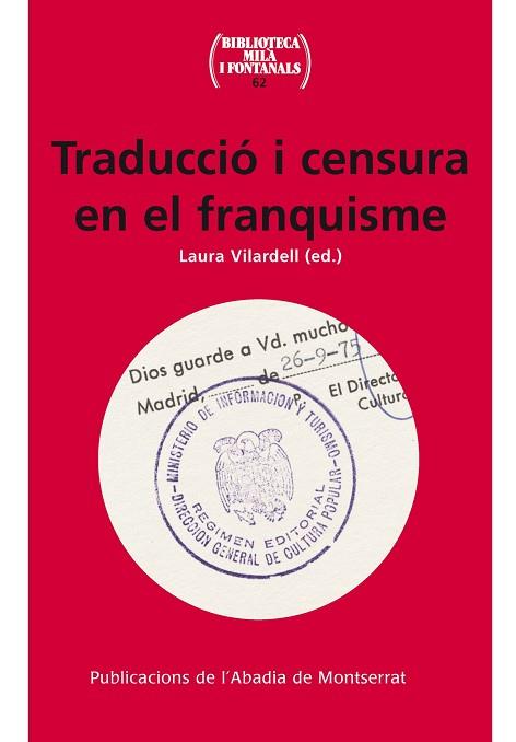 TRADUCCIÓ I CENSURA EN EL FRANQUISME | 9788498838183 | VILARDELL, LAURA (ED) | Llibres Parcir | Llibreria Parcir | Llibreria online de Manresa | Comprar llibres en català i castellà online