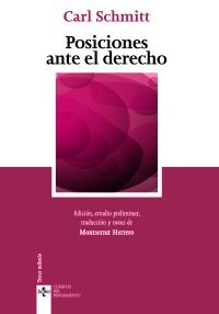 Posiciones ante el derecho | 9788430954926 | Schmitt, Carl | Llibres Parcir | Librería Parcir | Librería online de Manresa | Comprar libros en catalán y castellano online