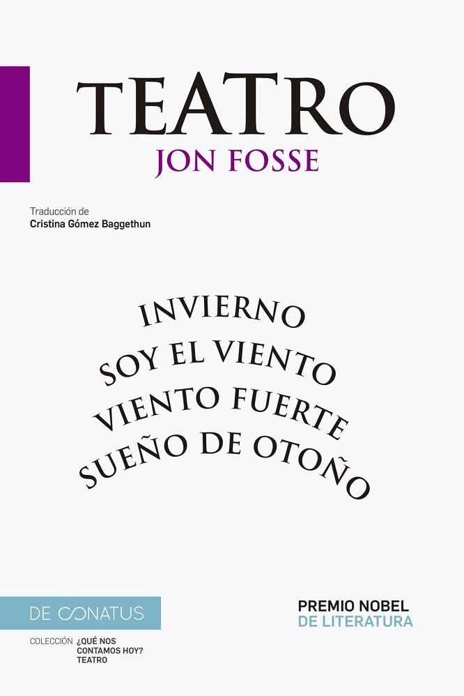 TEATRO | 9788410182097 | FOSSE, JON | Llibres Parcir | Llibreria Parcir | Llibreria online de Manresa | Comprar llibres en català i castellà online