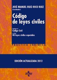 Código de leyes civiles | 9788430955848 | Ruiz-Rico Ruiz, José Manuel/Moreno-Torres Herrera, María Luisa/Arias Díaz, María Dolores/García Algu | Llibres Parcir | Llibreria Parcir | Llibreria online de Manresa | Comprar llibres en català i castellà online