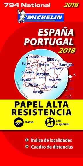 MAPA NATIONAL ESPAñA - PORTUGAL "ALTA RESISTENCIA" | 9782067228856 | VARIOS AUTORES | Llibres Parcir | Llibreria Parcir | Llibreria online de Manresa | Comprar llibres en català i castellà online