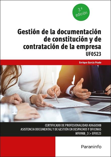 GESTIÓN DE LA DOCUMENTACIÓN DE CONSTITUCIÓN Y DE CONTRATACIÓN DE LA EMPRESA | 9788413661483 | GARCÍA PRADO, ENRIQUE | Llibres Parcir | Llibreria Parcir | Llibreria online de Manresa | Comprar llibres en català i castellà online