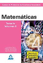 VOL 2 MATEMATICAS TEMARIO | 9788466579308 | Llibres Parcir | Llibreria Parcir | Llibreria online de Manresa | Comprar llibres en català i castellà online