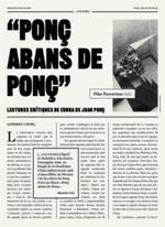 PONÇ ABANS DE PONÇ | 9788472269750 | PARCERISAS, PILAR | Llibres Parcir | Llibreria Parcir | Llibreria online de Manresa | Comprar llibres en català i castellà online